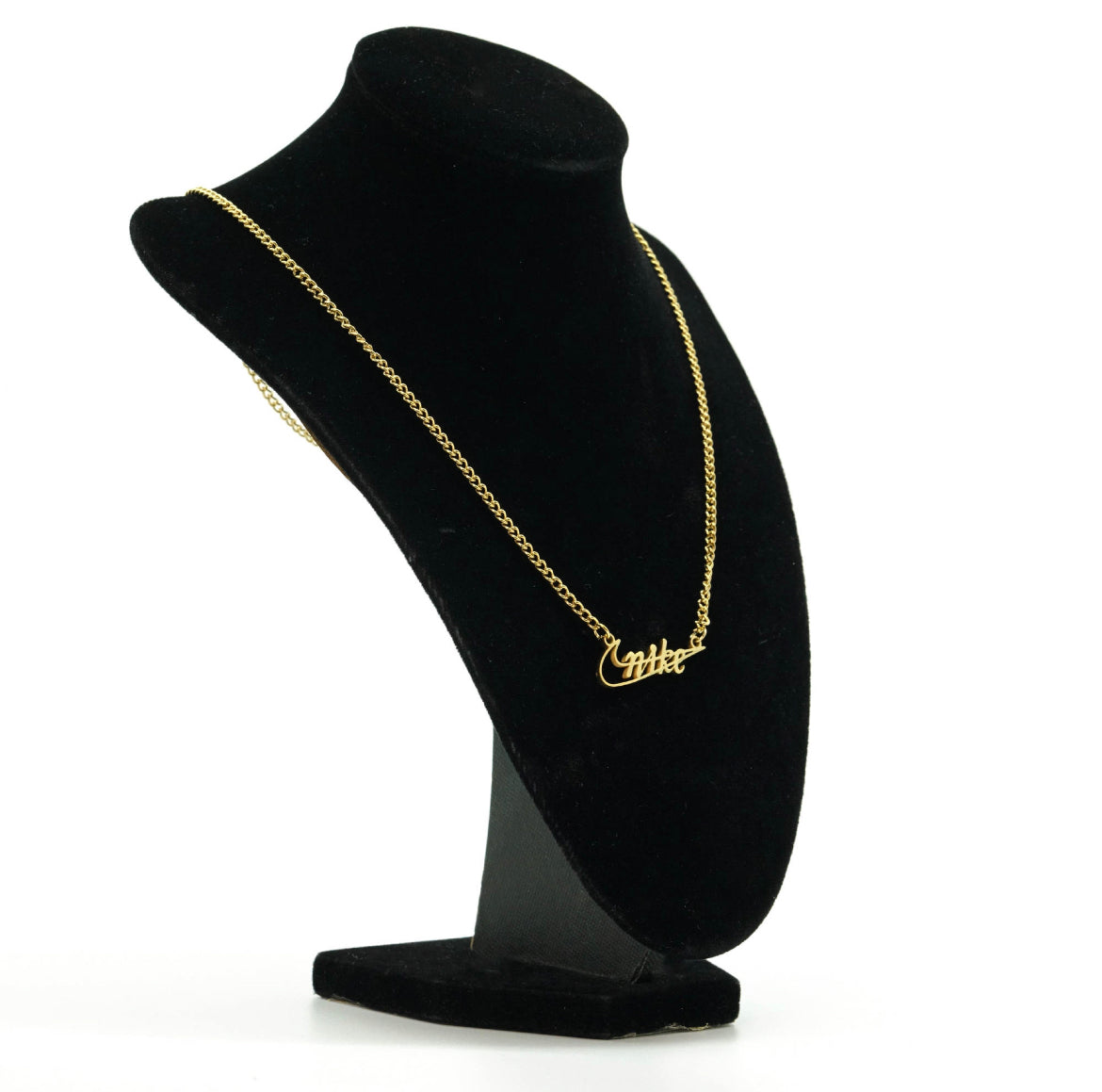 Gold Nike Pendant Necklace