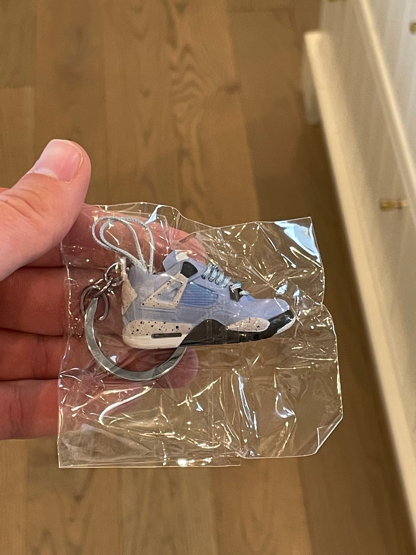 Blue Jordan 4 Keychain