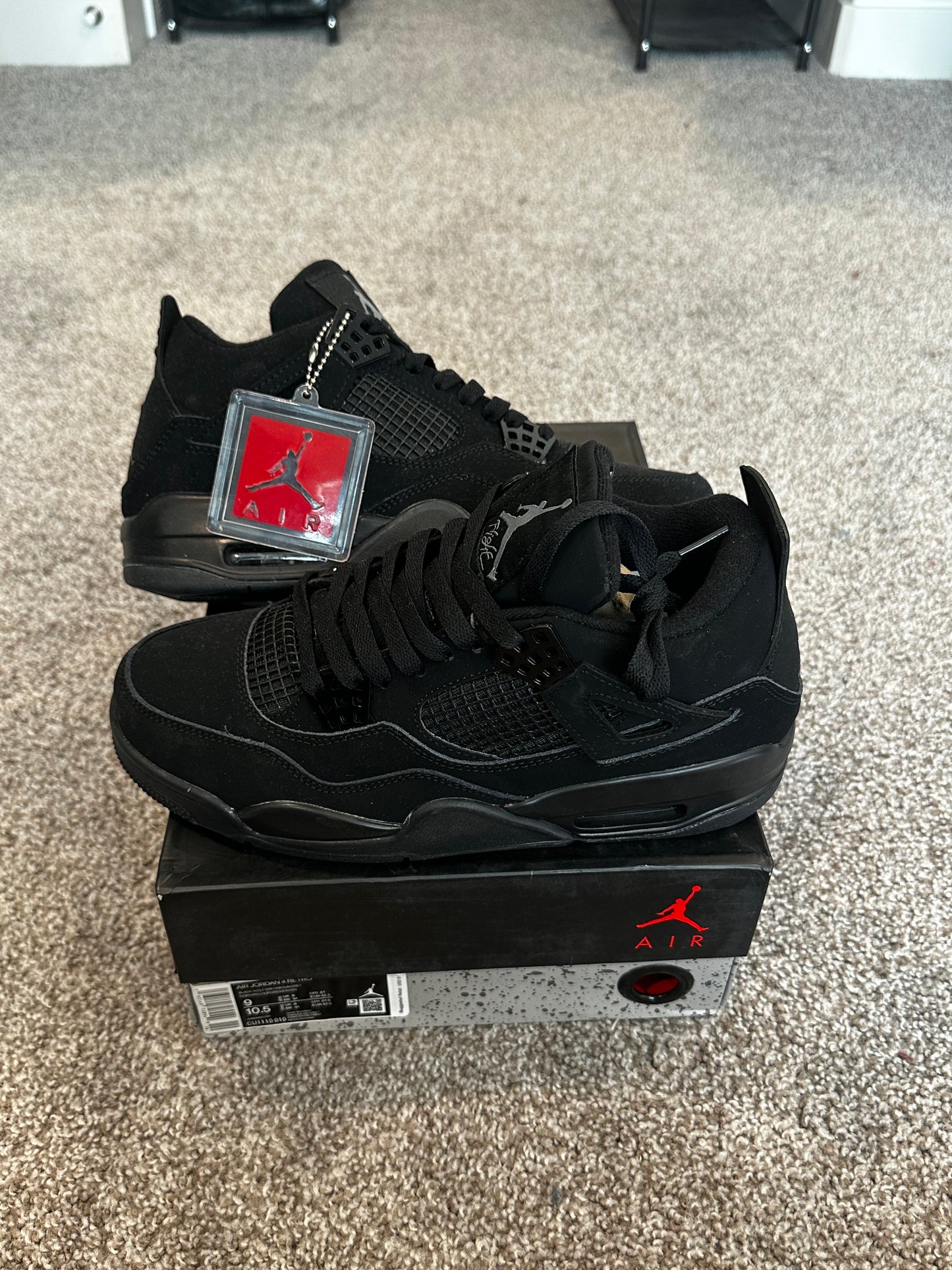 Black high top sneakers size 9 mens