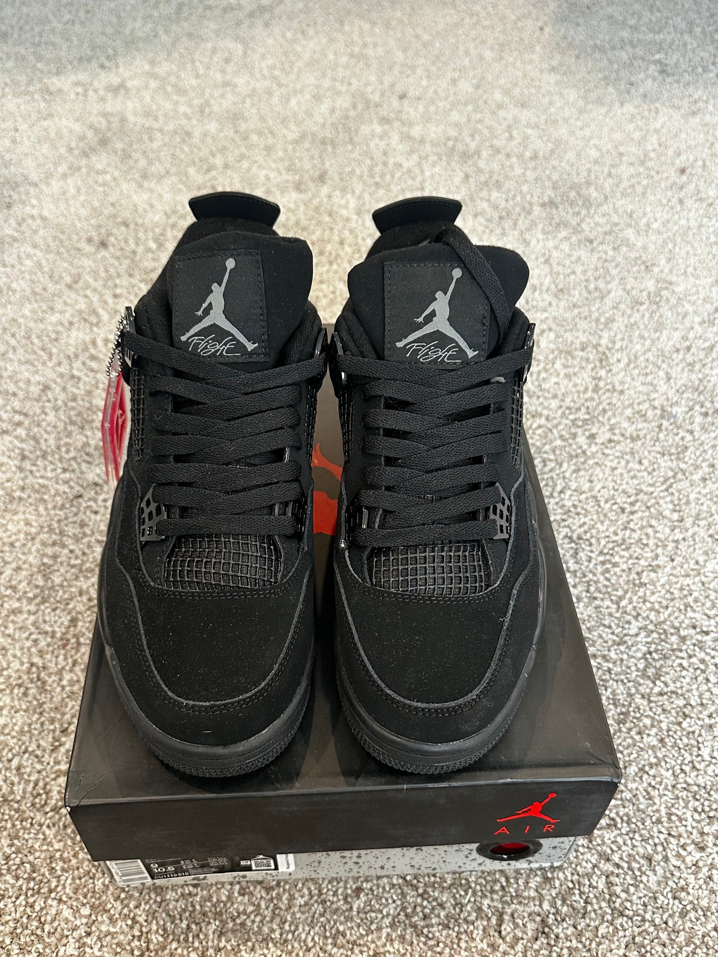 Black high top sneakers size 9 mens