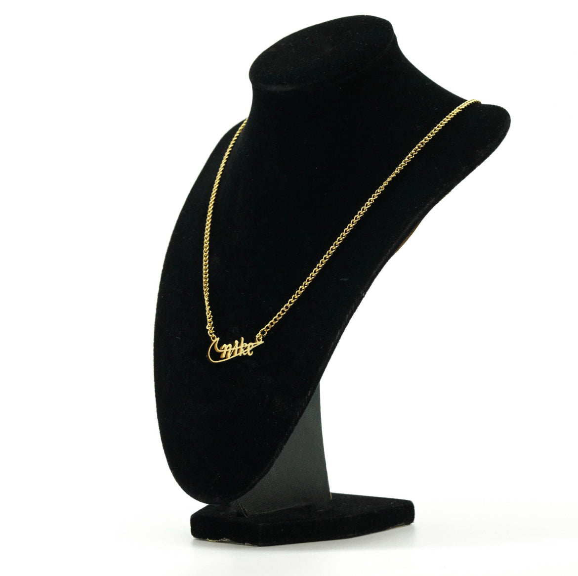 Gold Nike Pendant Necklace