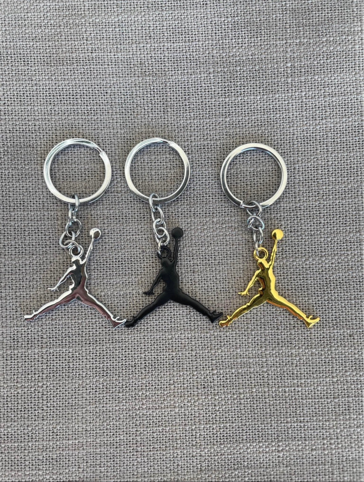 3 Pack Jordan Logo Keychains