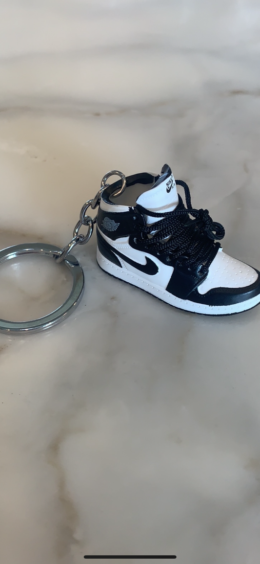 Black/White Jordan Keychain