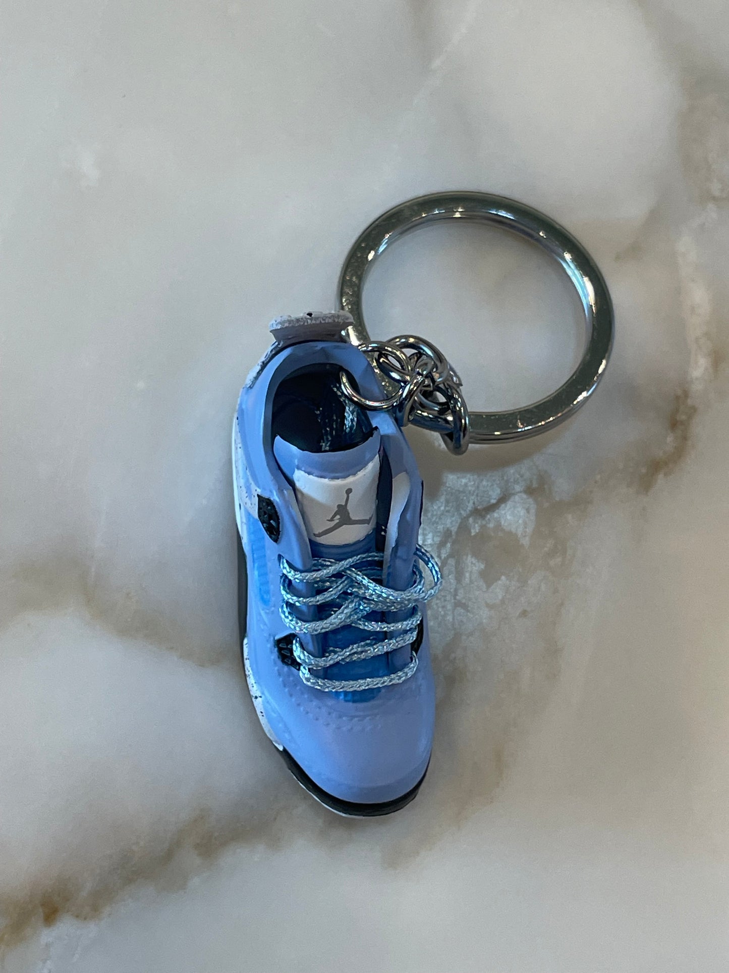 Blue Jordan 4 Keychain