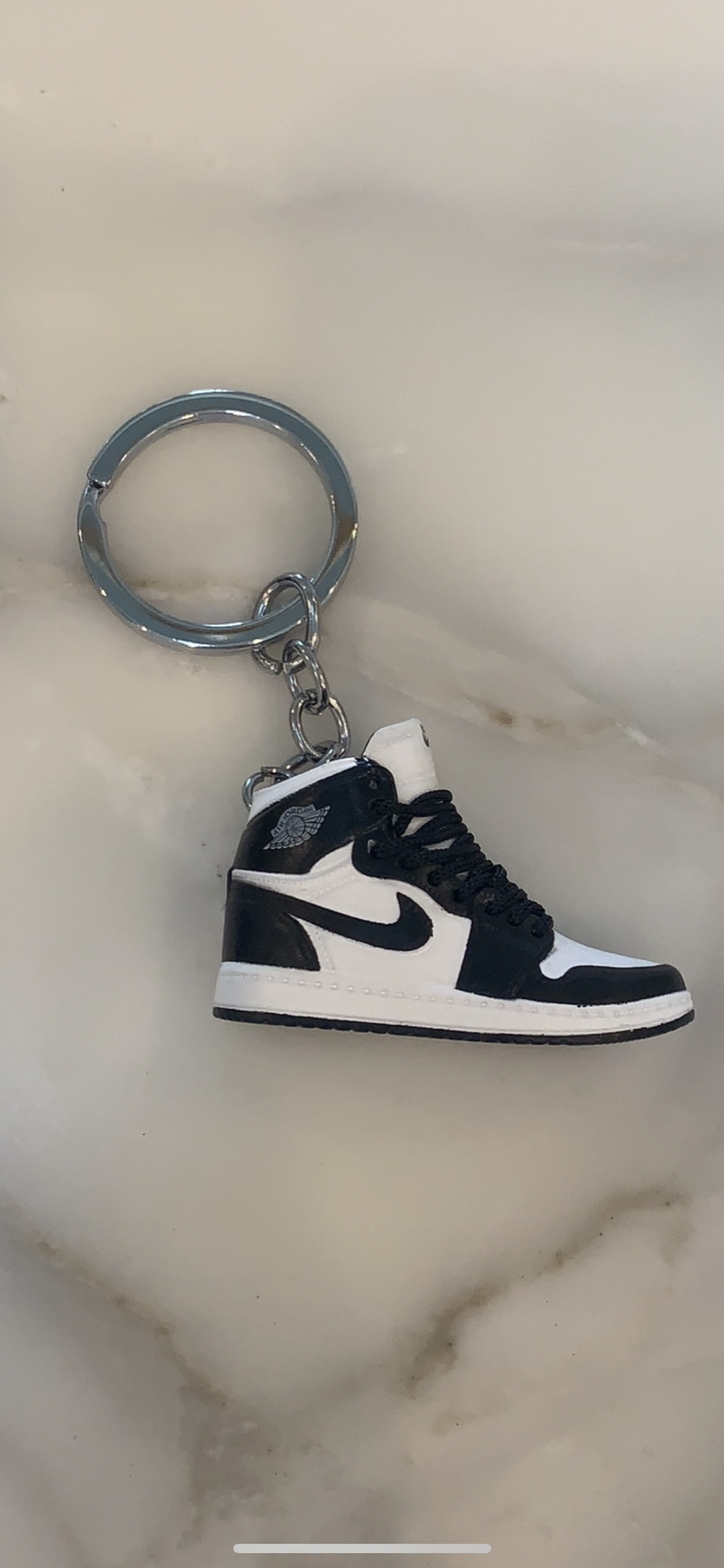 Black/White Jordan Keychain