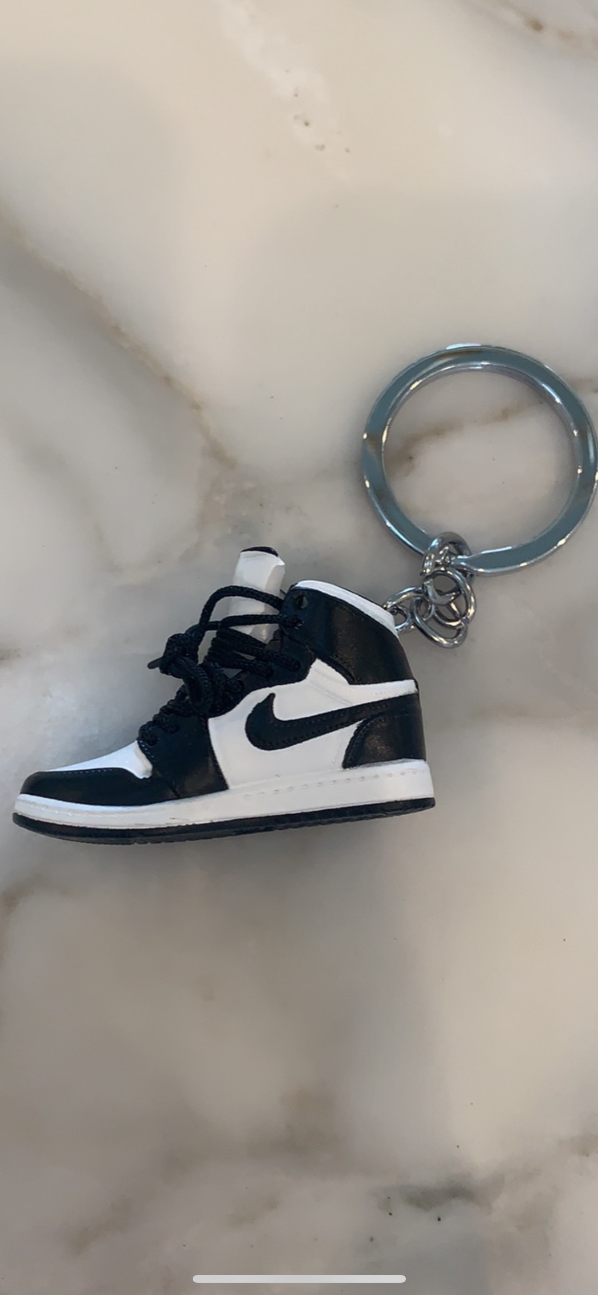 Black/White Jordan Keychain