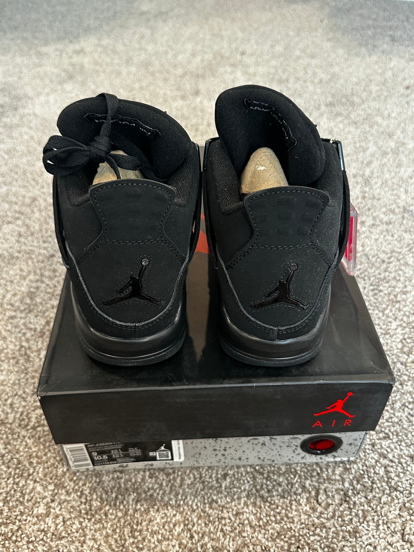 Black high top sneakers size 9 mens
