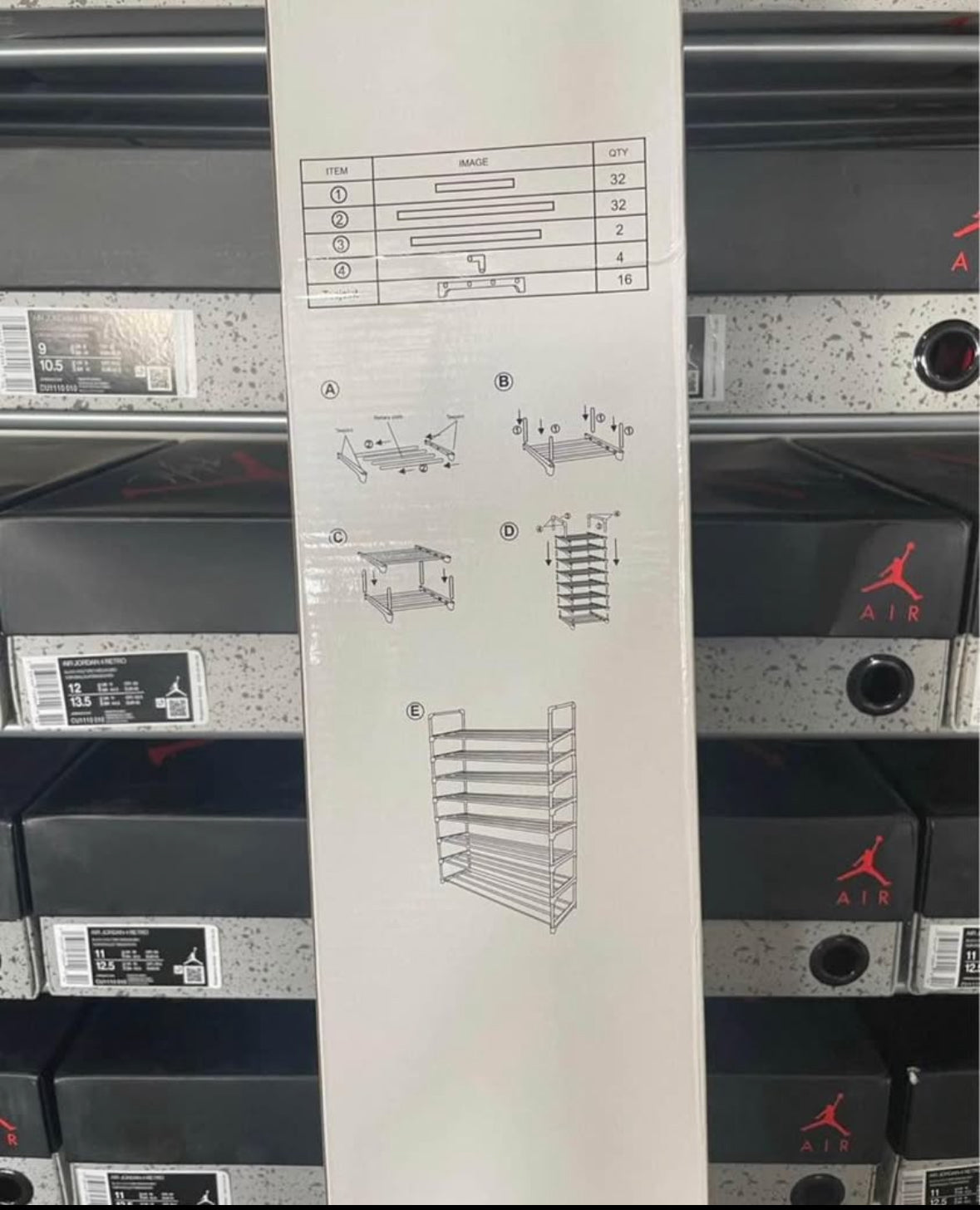 8 Tier Multi-Purpose Shoe Shelf