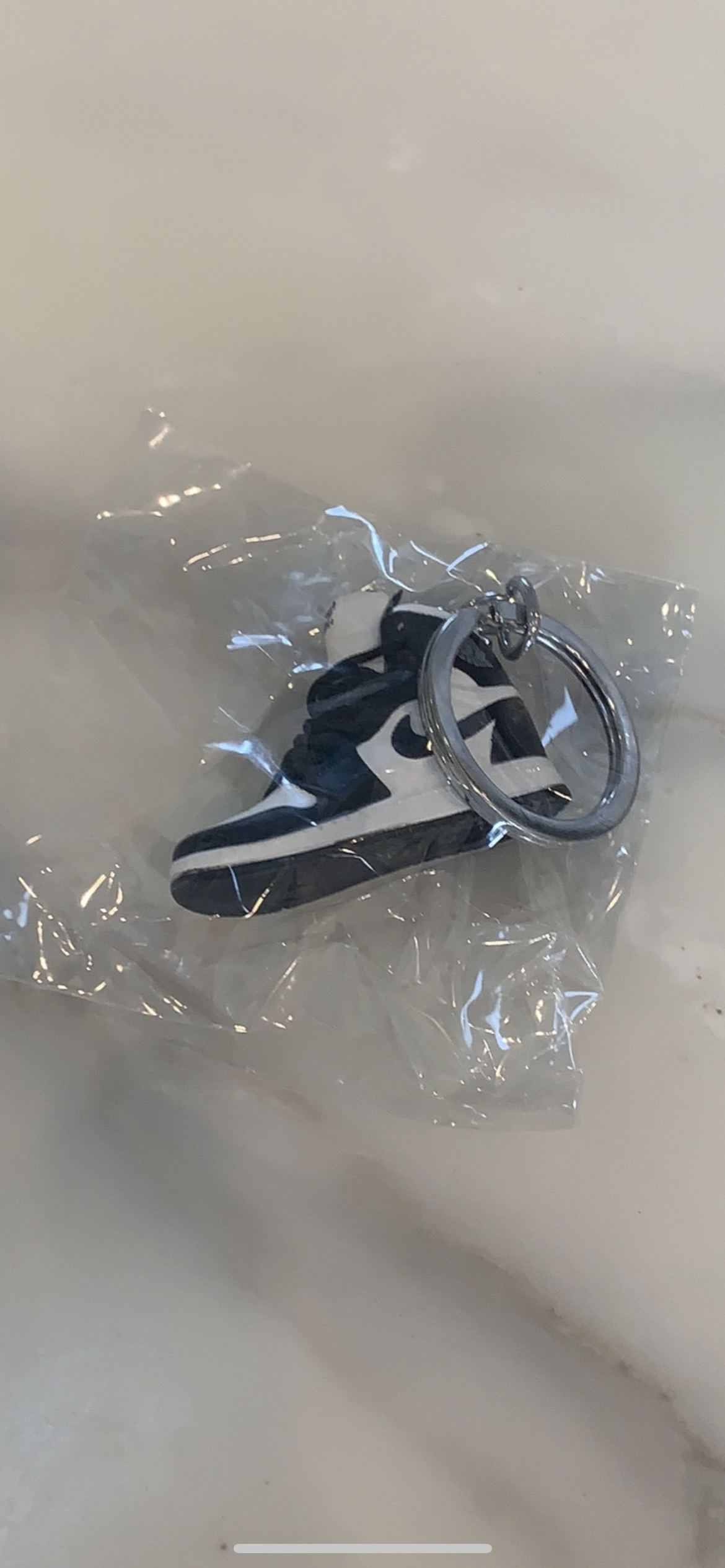 Black/White Jordan Keychain